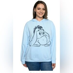 Disney Eeyore Hoodie Sweatshirt Fleece Pullover